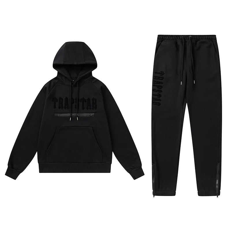 TRAPSTAR BLACK 'IT'S A SECRET' TRACKSUIT