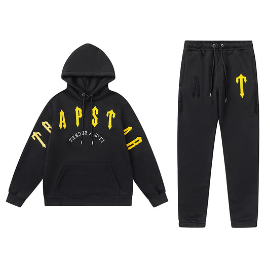 TRAPSTAR 'IT'S A SECRET' BLACK/YELLOW TRACKSUIT